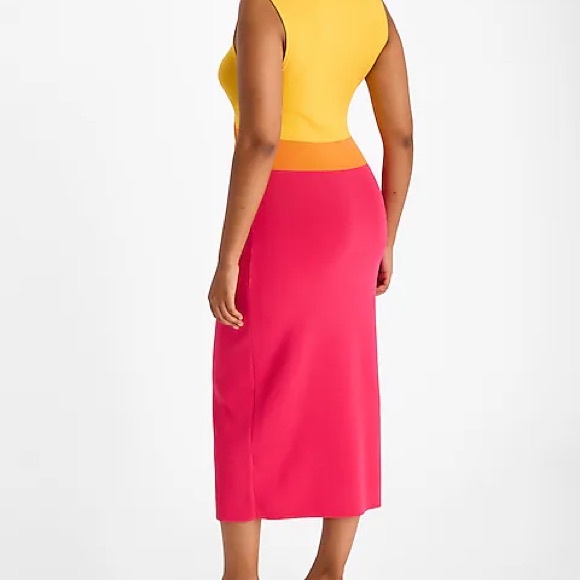NWT Express flattering Body Contour
Color Block Cutout Midi
Sweater Dress dress. - Picture 7 of 15